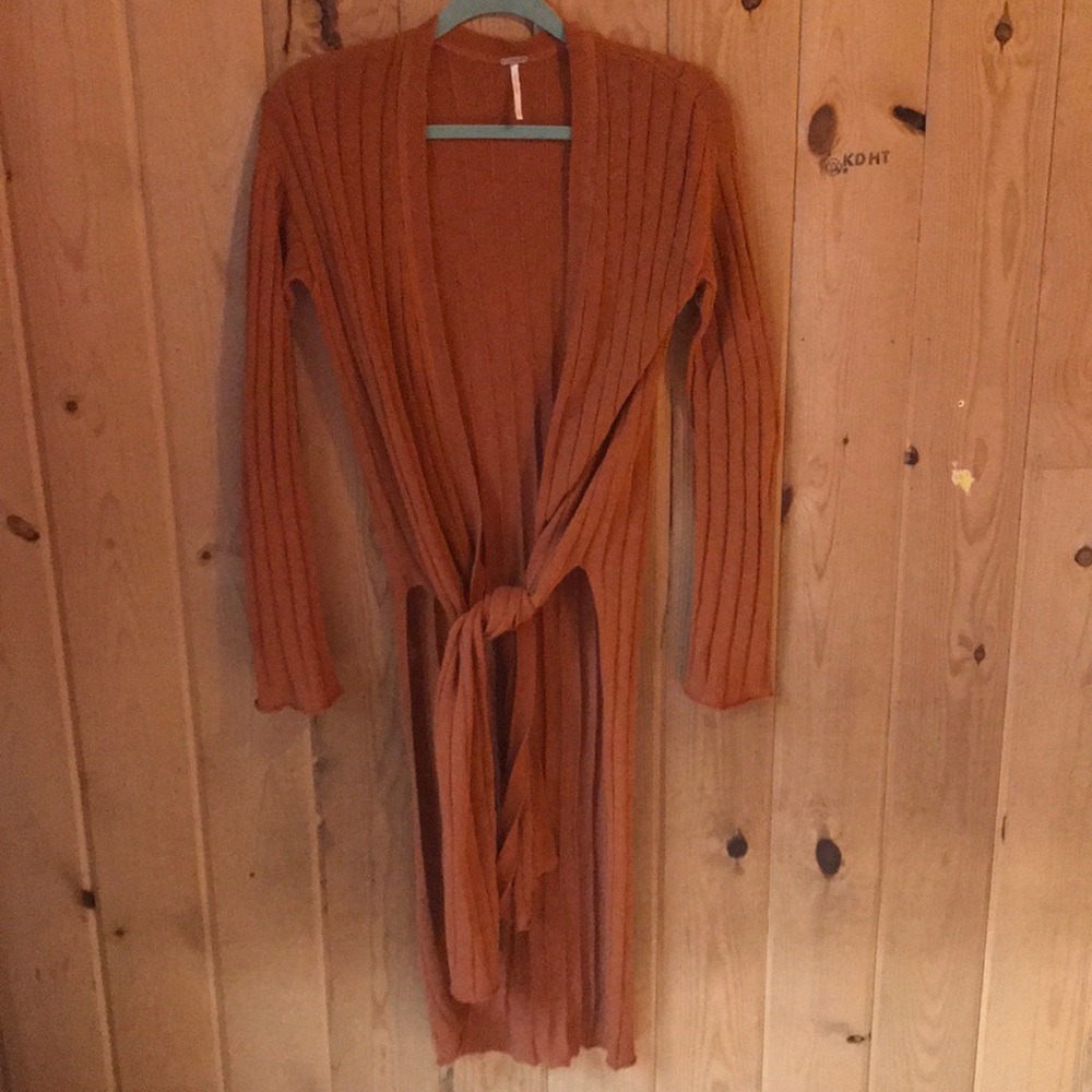 Ribby rib duster cardigan